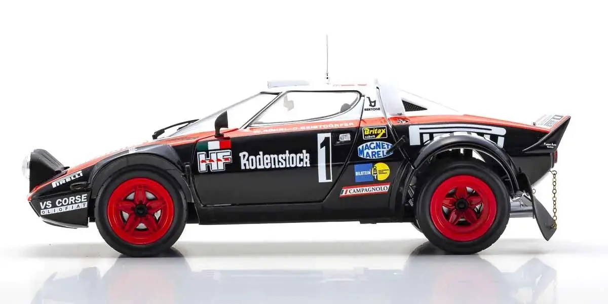 Kyosho 1:18 Lancia Stratos Hf Pirelli w.rohrl Hunsruck 1978 nr.1 – RC Cars