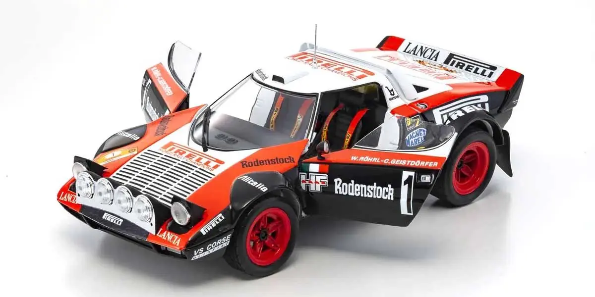 Kyosho 1:18 Lancia Stratos Hf Pirelli w.rohrl Hunsruck 1978 nr.1 – RC Cars