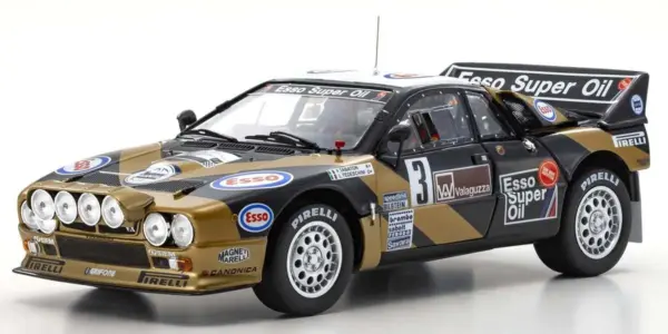 Kyosho 1:18 Lancia Rally 037 F.Tabaton Targa Florio 1985 Esso Nr.3