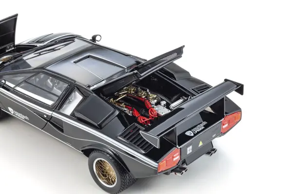 Kyosho 1:18 Lamborghini Countach Lp500r Black-White – view 4