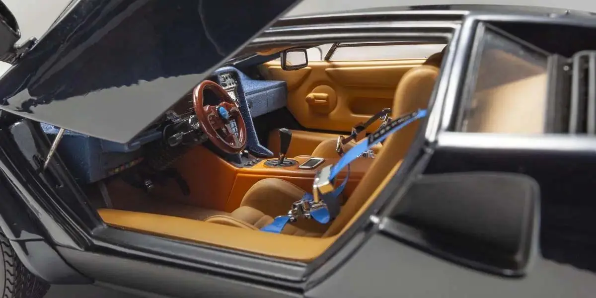 Kyosho 1:18 Lamborghini Countach Lp500s Walter Wolf 1982 Dark Blue – RC Cars