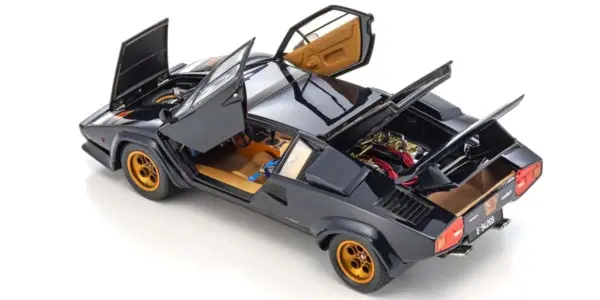 Kyosho 1:18 Lamborghini Countach Lp500s Walter Wolf 1982 Dark Blue – view 11