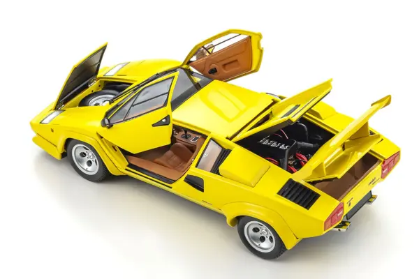 Kyosho 1:18 Lamborghini Countach Lp5000 Quattrovalvole Yellow – view 4
