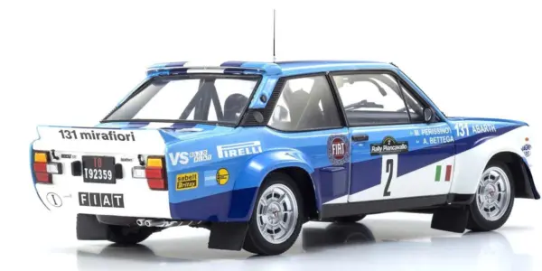 Kyosho 1:18 Fiat 131 Abarth a.bettega Winner Piancavallo 1981 nr.2 – view 2