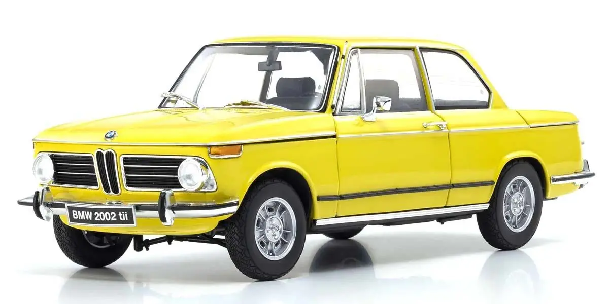 Kyosho 1:18 BMW 2002 Tii 1972 Yellow – Diecast static models