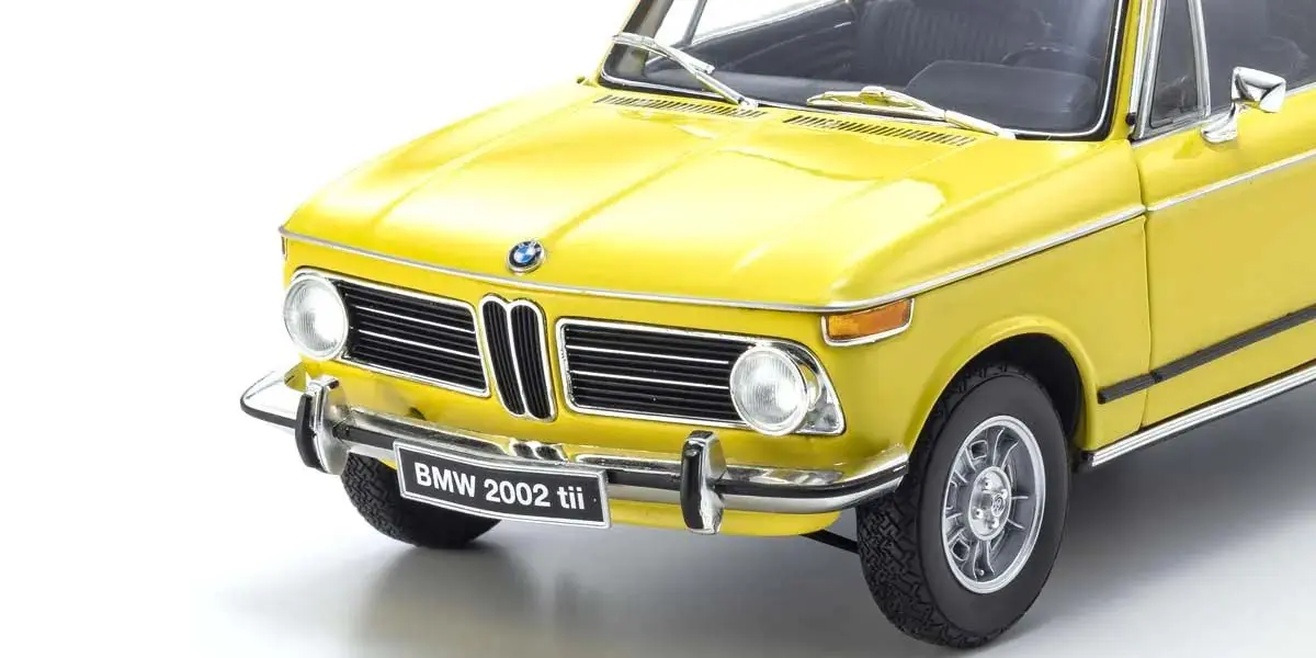 Kyosho 1:18 BMW 2002 Tii 1972 Yellow – Diecast static models