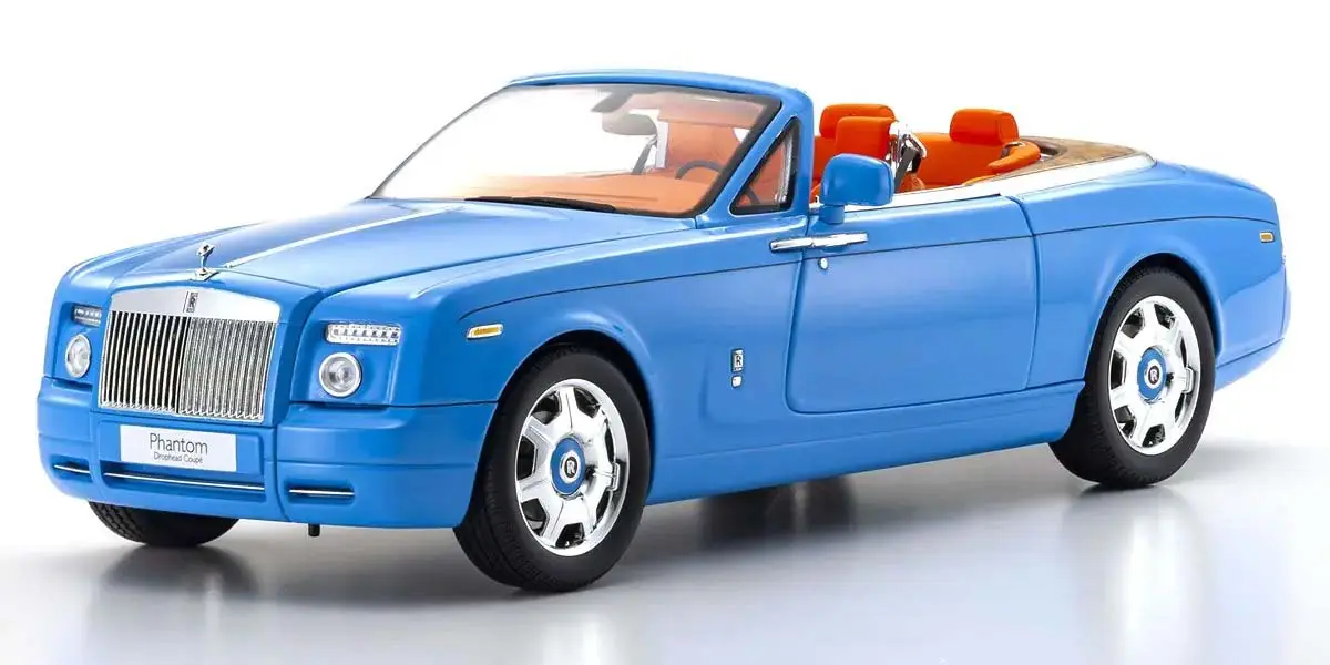 Kyosho 1:18 Rolls-Royce Phantom Drophead Coupé 2007 Light Blue – RC Cars