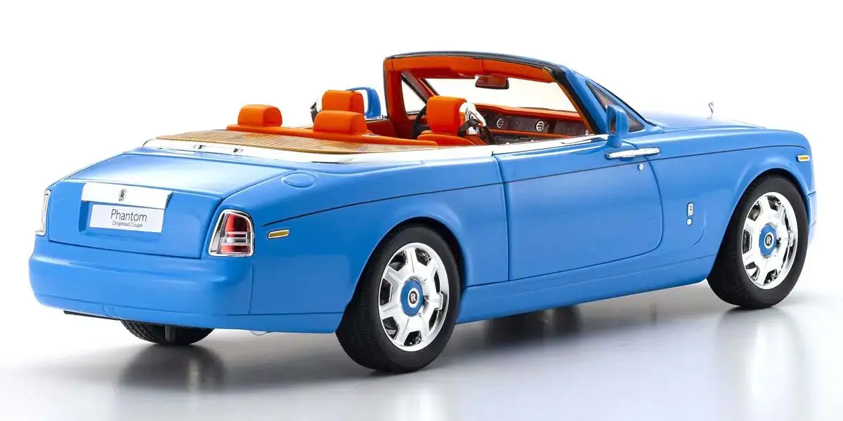 Kyosho 1:18 Rolls-Royce Phantom Drophead Coupé 2007 Light Blue – RC Cars