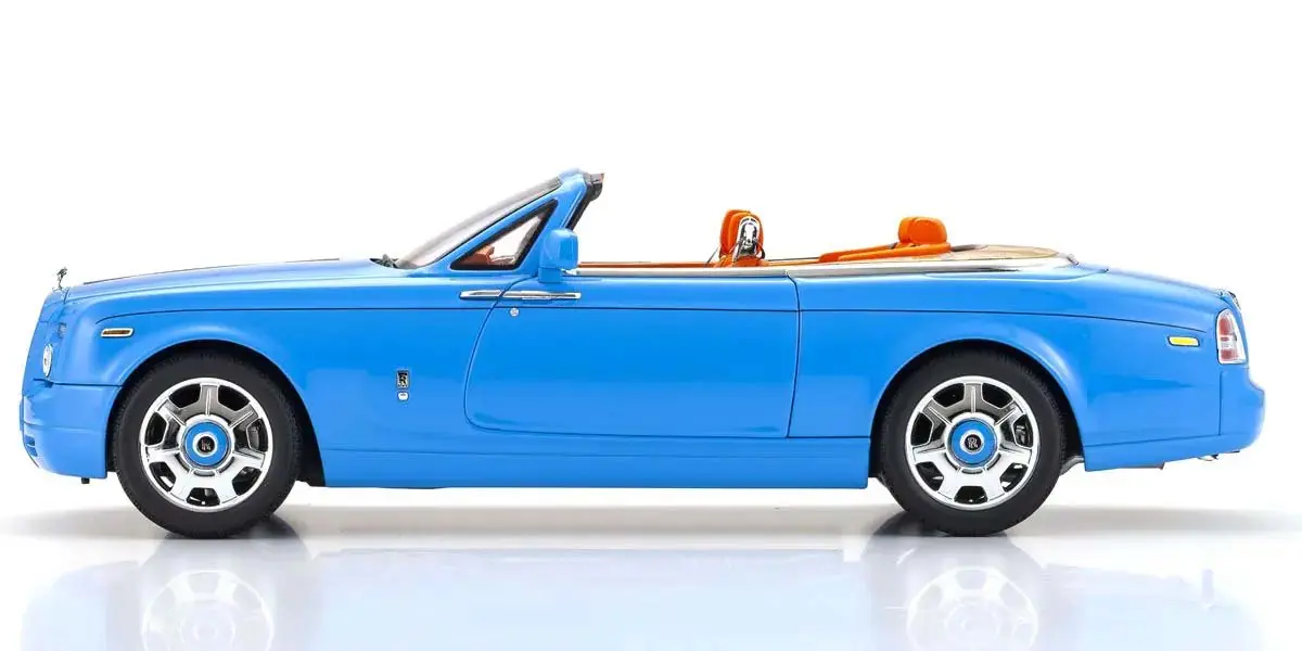Kyosho 1:18 Rolls-Royce Phantom Drophead Coupé 2007 Light Blue – RC Cars