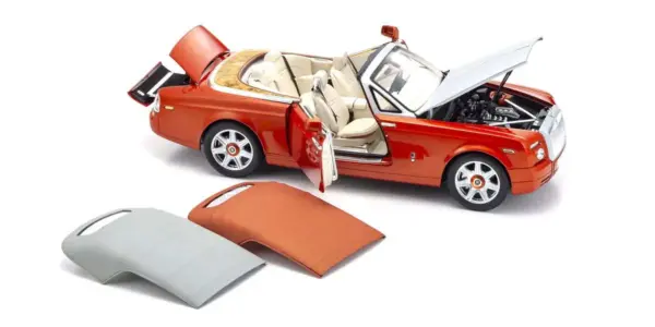 Kyosho 1:18 Rolls-Royce Phantom Drophead Coupé 2007 Orange – view 4