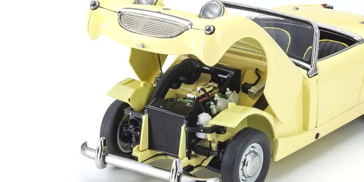 Kyosho 1:18 Austin Healey Sprite 1958 Primrose Yellow – RC Cars