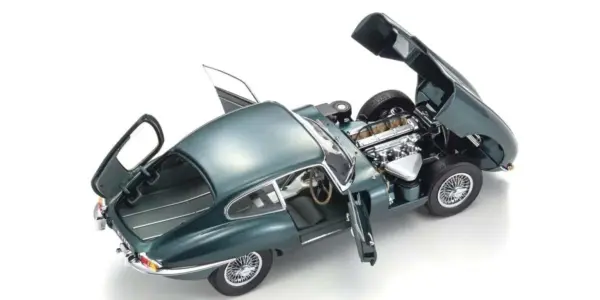 Kyosho 1:18 Jaguar Type E 3.8L MK1 Cup 1961 Dark Green – view 3
