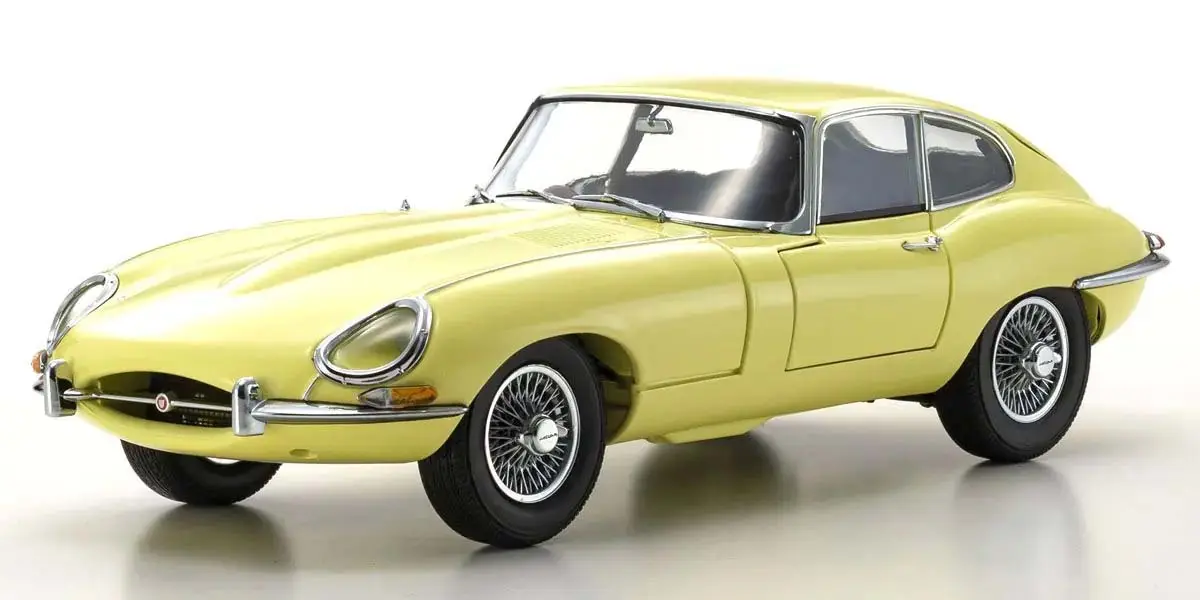 Kyosho 1:18 Jaguar Type-E 3.8L MK1 Cup 1961 Pale Primose – RC Cars