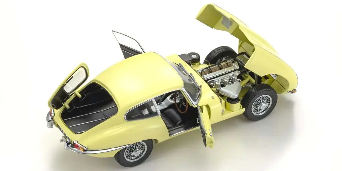 Kyosho 1:18 Jaguar Type-E 3.8L MK1 Cup 1961 Pale Primose – RC Cars