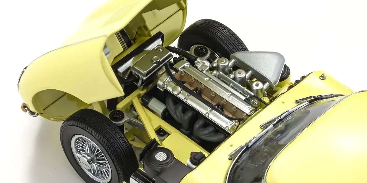 Kyosho 1:18 Jaguar Type-E 3.8L MK1 Cup 1961 Pale Primose – RC Cars