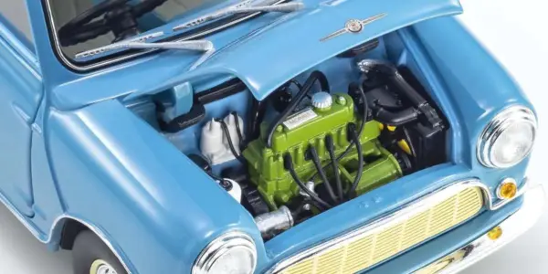 Kyosho 1:18 Morris Mini Minor Clipper Blue – view 6