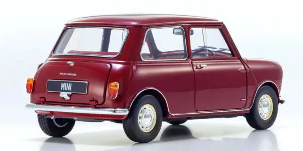 Kyosho 1:18 Morris Mini Minor Cherry Red – view 2