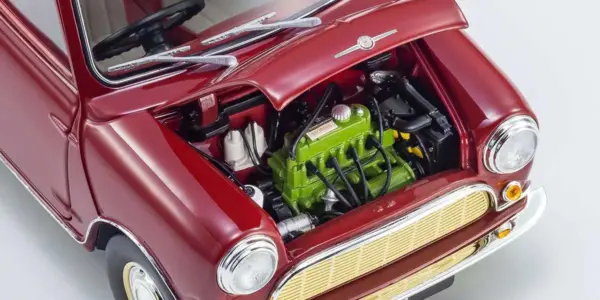 Kyosho 1:18 Morris Mini Minor Cherry Red – view 6