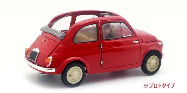 Kyosho 1:18 Fiat Nuova 500 Coral Red – view 2