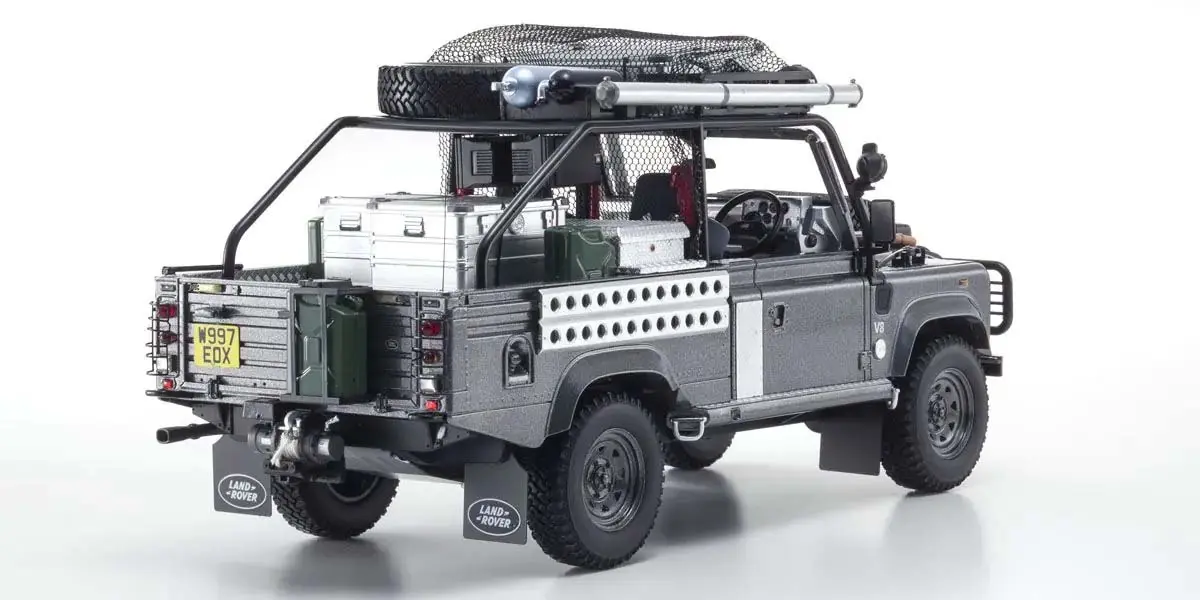Kyosho 1:18 Resin Land Rover Defender 2001 Tomb Raider Edition – RC Cars