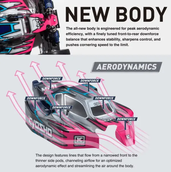 Kyosho Inferno MP11 1:8 4WD RC Nitro Buggy Kit - Bundle wheels, engine & servo package – RC Nitro Car – view 24