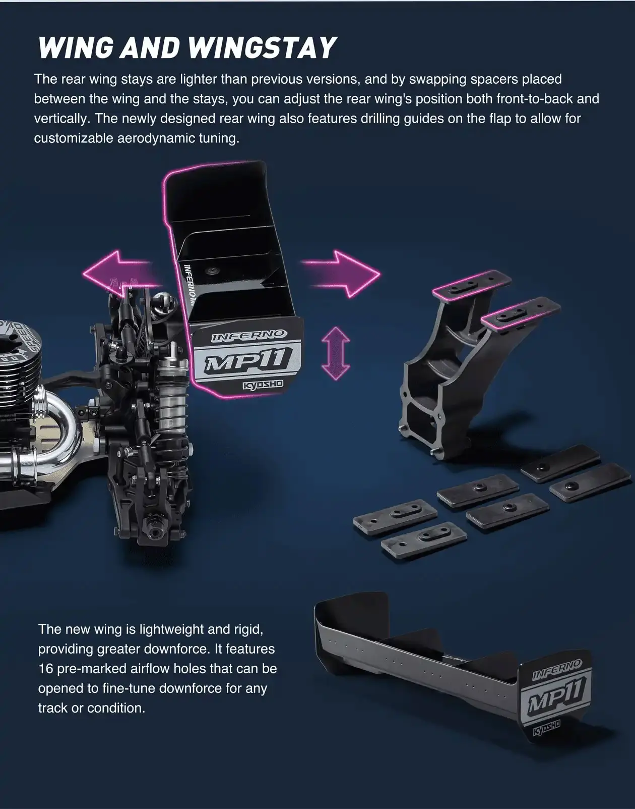 Kyosho Inferno MP11 1:8 4WD RC Nitro Buggy Kit – RC Car Kits - Nitro