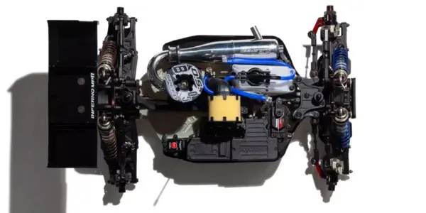 Kyosho Inferno MP11 1:8 4WD RC Nitro Buggy Kit - Bundle wheels, engine & servo package – RC Nitro Car – view 11