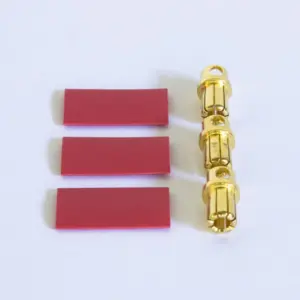 8mm Gold Males connectors (3)