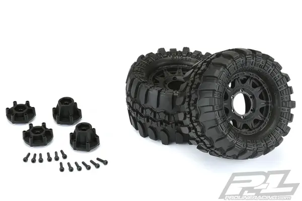 Proline Interco TSL Sx Super Swamper 2.8" Tyres on Raid 6x30 BLK Wheels – view 3