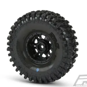 Proline Hyrax 1.9" G8 Tyres on Impulse BLK/Silv B/Lock Wheels – RC Cars