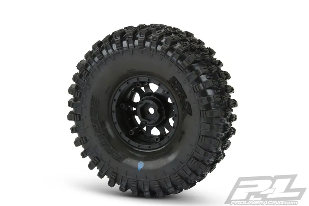 Proline Hyrax 1.9" G8 Tyres on Impulse BLK/Silv B/Lock Wheels – RC Cars