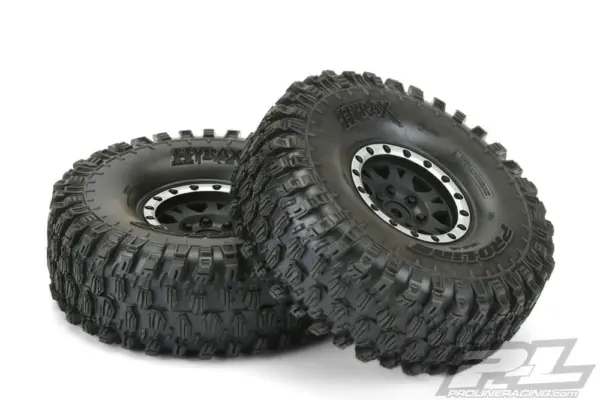 Proline Hyrax 1.9" G8 Tyres on Impulse BLK/Silv B/Lock Wheels – view 4