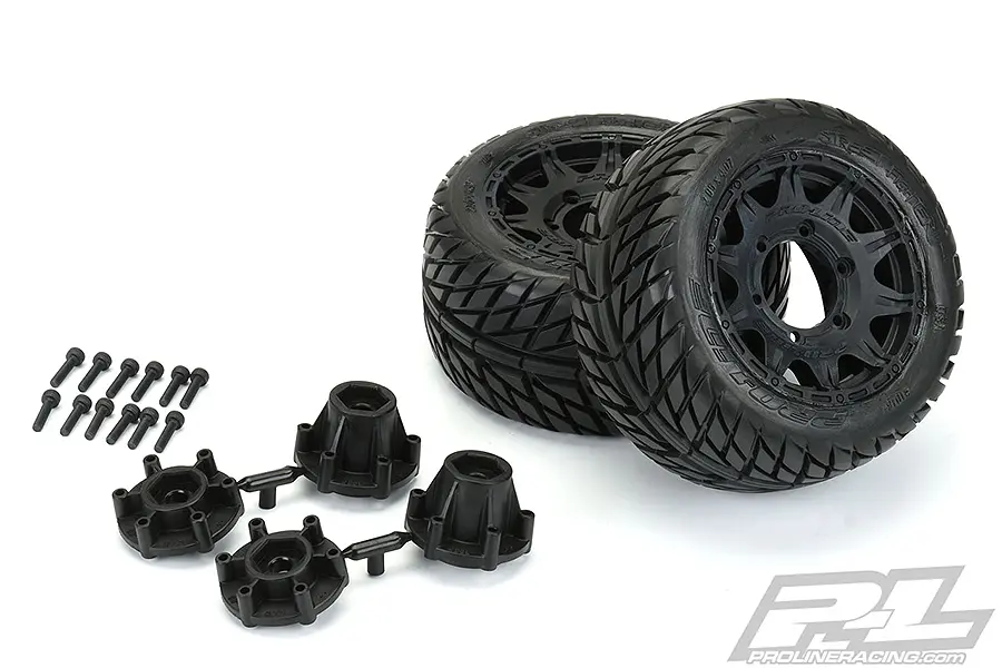 Proline Street Fighter 2.8" BLK Raid 6x30 Rem. Hex Wheels – RC Cars