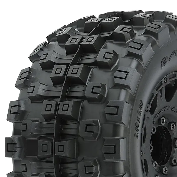 Proline Badlands Mx38 Hp 3.8" Tyre+raid Black 8x32 Hex 17mm – RC Cars