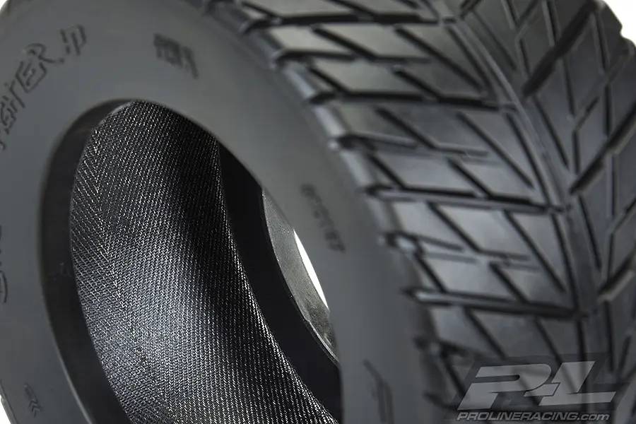 Proline Street Fighter 3.8" Belted Tires Mounted on Raid Black Wheels 8x32 Hex 17mm – RC Cars