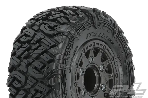 Proline Icon Sc 2.2/3.0" M2 Tyres on Raid 6x30 Black Wheel – view 2