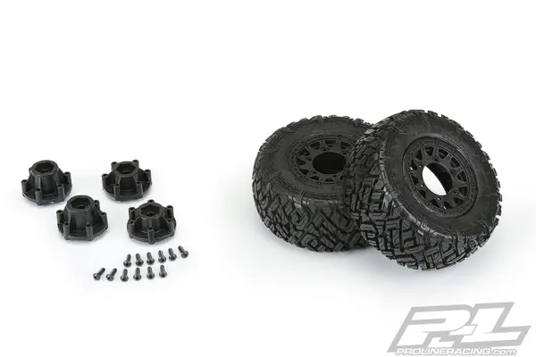 Proline Icon Sc 2.2/3.0" M2 Tyres on Raid 6x30 Black Wheel – view 4