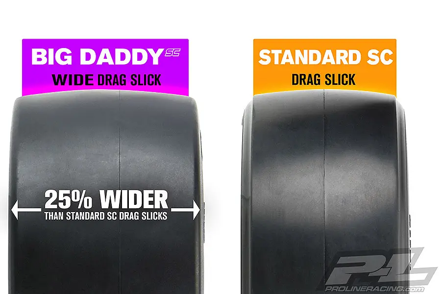 Proline Big Daddy Drag Slick 2.2/3.0 Mc Clay Sc Rear Tyres – RC Cars