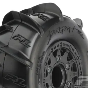 Proline Dumont Paddle Sc Tyres on Black Raid 6x30 Wheel Slash – RC Cars