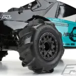 Proline Dumont Paddle Sc Tyres on Black Raid 6x30 Wheel Slash – RC Cars