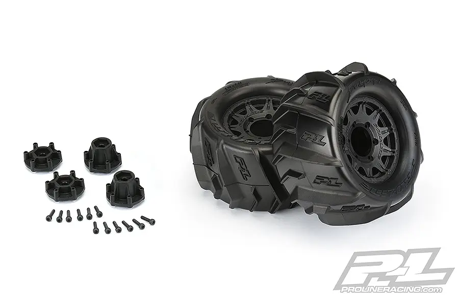 Proline Dumont 2.8" Sand Tyres Raid BLK 6x30 R/Hex 12mm Wheel – RC Cars