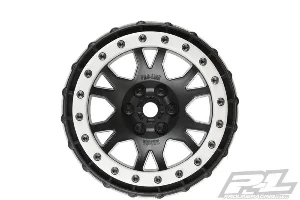 Proline Impulse Pro-Loc Black Wheels W/Grey Ring Xmaxx (F/R) – view 2