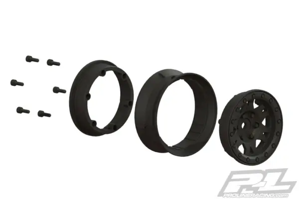 Proline Impulse 1.9" Black Plastic Internal Beadloc Wheel – view 3