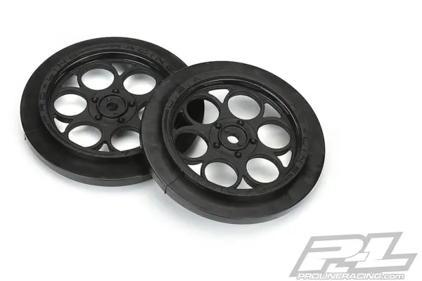 Proline Showtime Front 2.2/2.7 Black Wheels Hex Drag Car – view 3