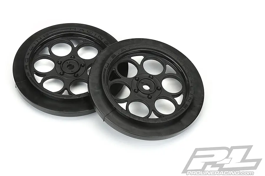 Proline Showtime Front 2.2/2.7 Black Wheels Hex Drag Car – RC Cars
