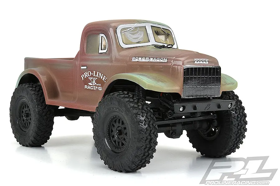 Proline 1946 Dodge Power Wagon Clear Body for Scx24 Jlu – RC Cars