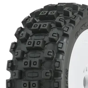 Proline 'Badlands Mx' M2 Pre- Mount Velocity White Wheels Pr