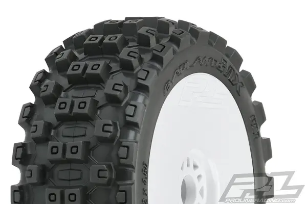 Proline 'Badlands Mx' M2 Pre- Mount Velocity White Wheels Pr – view 2