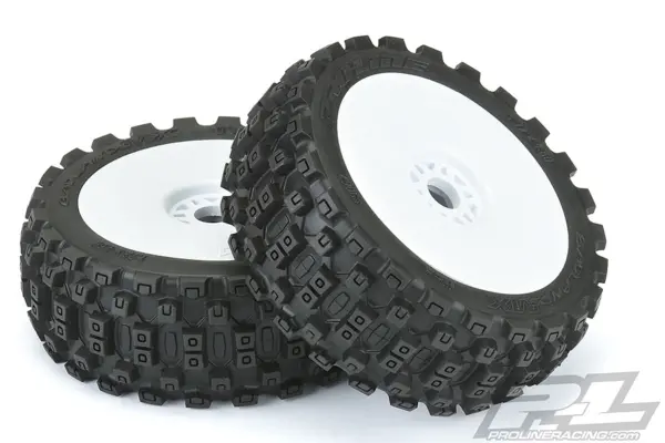 Proline 'Badlands Mx' M2 Pre- Mount Velocity White Wheels Pr – view 3