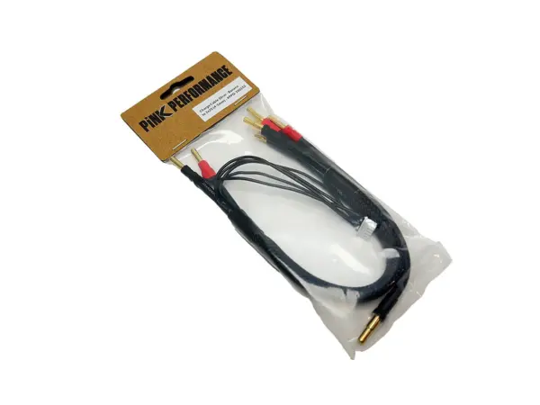 Charge Cable 30cm Pink Performance - Banana to 2x2s (4-5mm)
